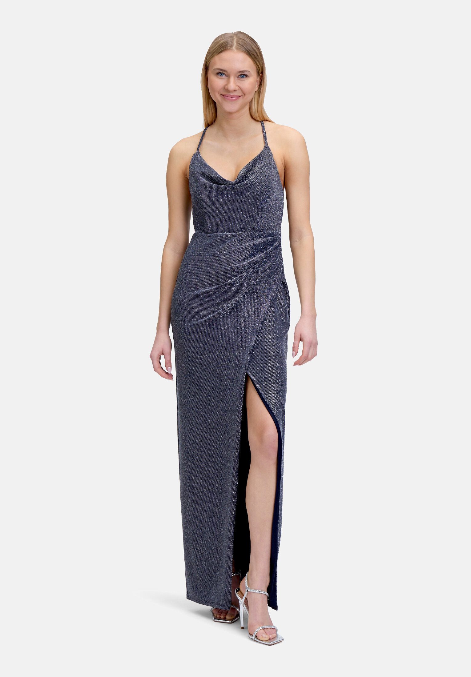 Vera Mont Abendkleid Damen figurbetont Schlitz