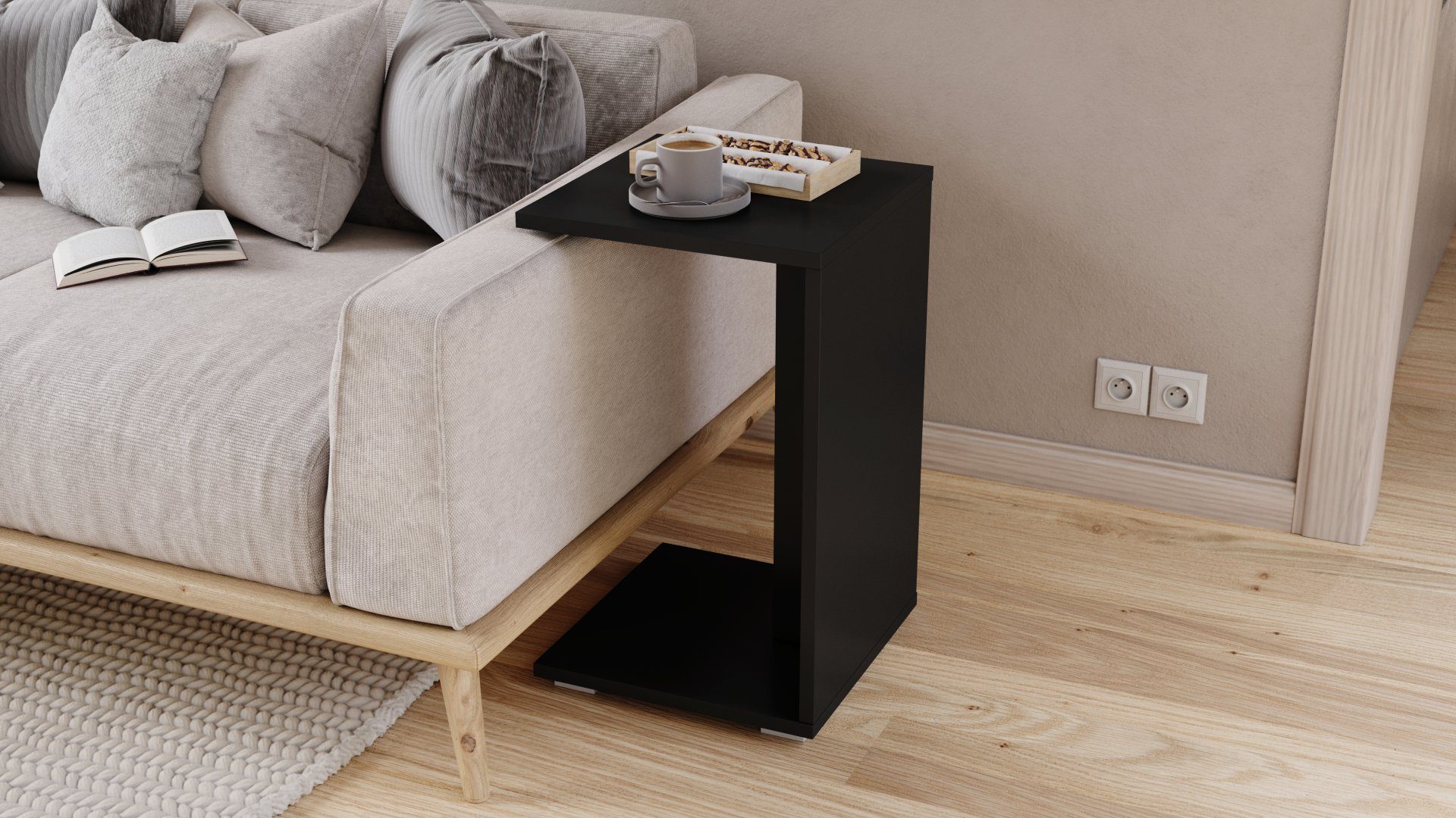 designimpex Beistelltisch Design Hugo Ecktisch Tisch günstig online kaufen