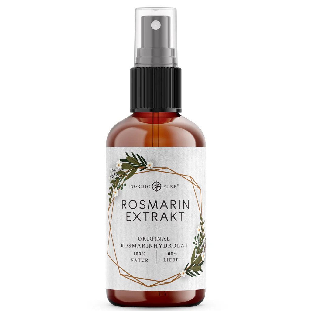 Nordic Pure® Haarserum Nordic Pure Rosmarinextrakt, 100ml - Ölfrei für ein geklärtes Hautbild und ein frisches Gefühl ohne fettenden Film