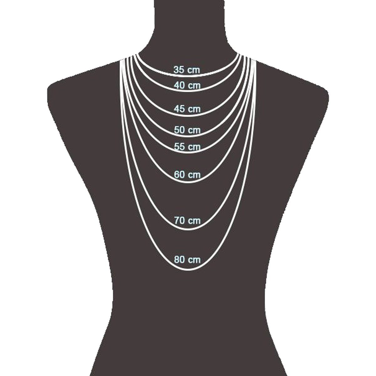 Vivance Collierkettchen 925 Silber Panzerkette diamantiert