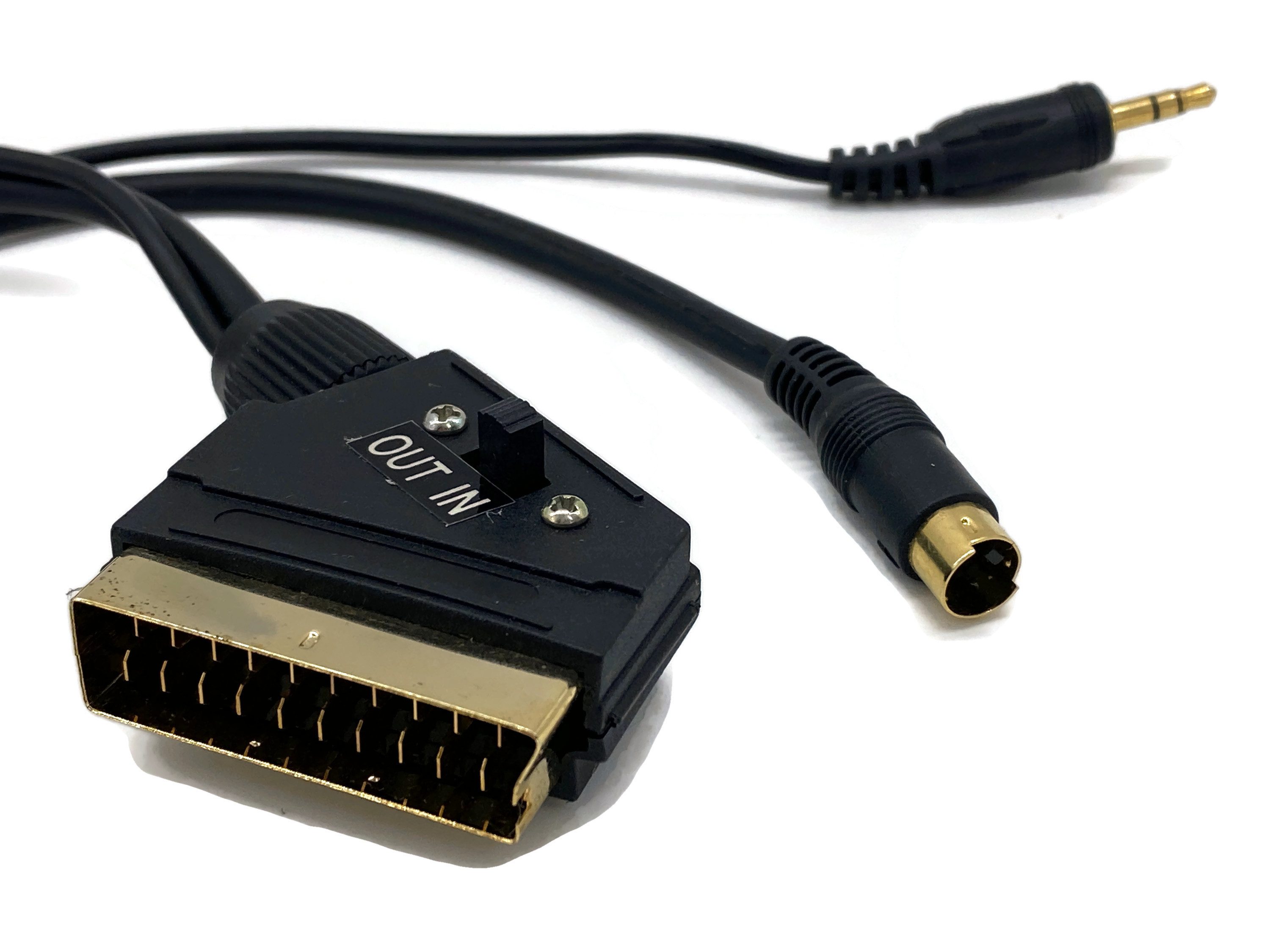 S-Video / Klinke 3,5mm Stecker auf Scart Stecker Audio- & Video-Kabel