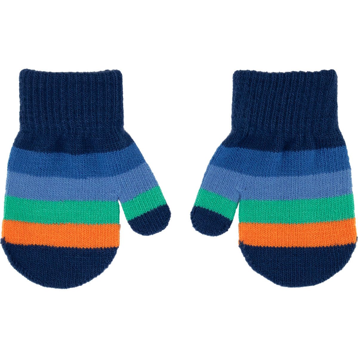 Villervalla Multisporthandschuhe Basic Streifen Unisex Kinder (2-St) Fahrradhandschuhe, Thermo, Skihandschuhe, Fäustling, Fingerhandschuhe