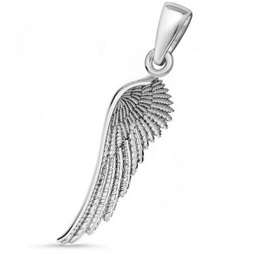 Goldene Hufeisen Flügelanhänger Flügel Anhänger für Halskette aus 925 Sterling Silber Kettenanhänger (1 Stück, inkl. Etui)