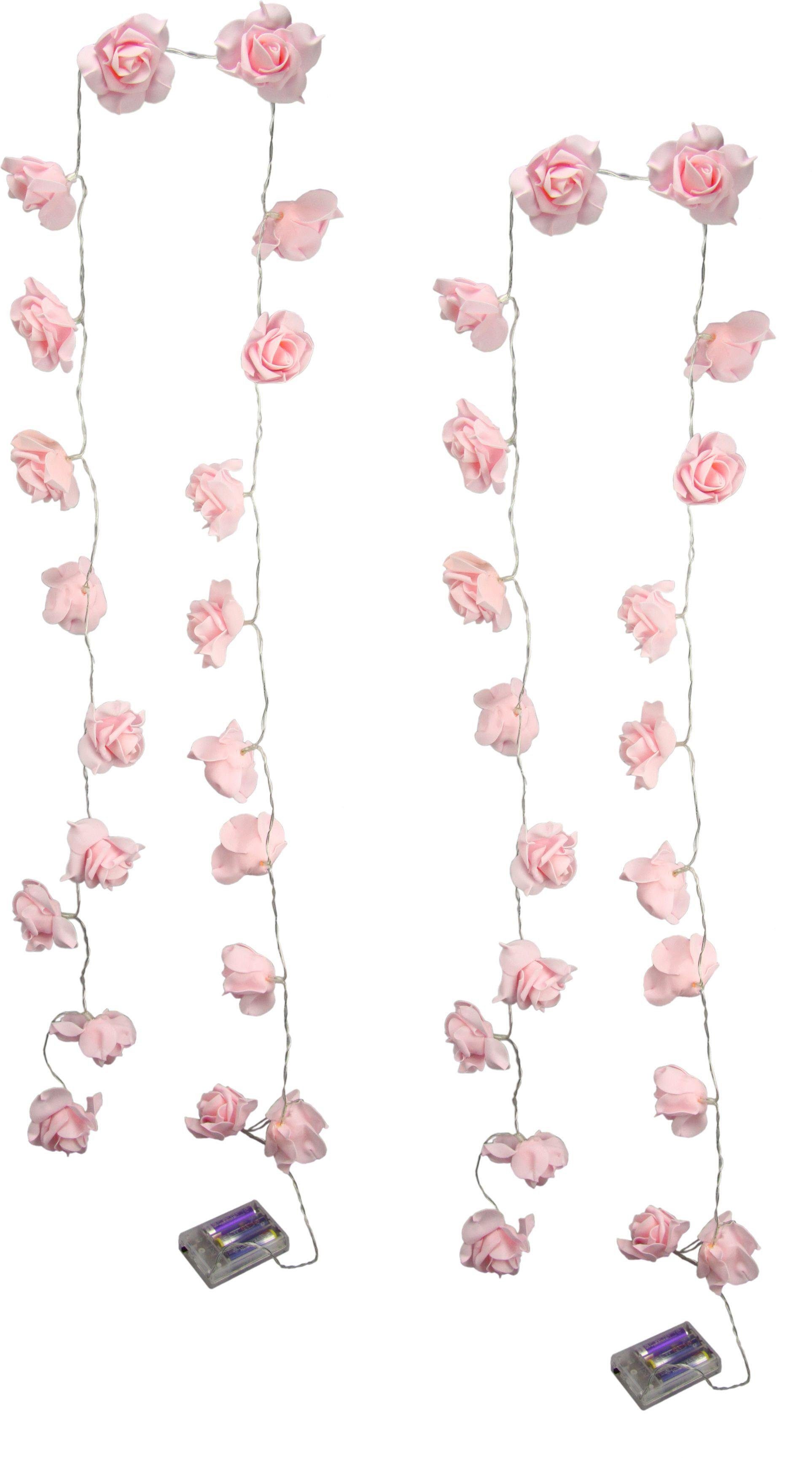 I.GE.A. LED-Lichterkette Rose