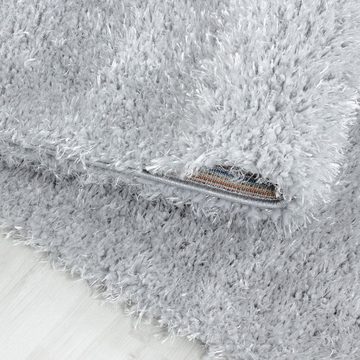 Teppich Hochflor Teppich Baquoa Silberfarbe, Teppich Boss, rechteckig, Höhe: 50 mm