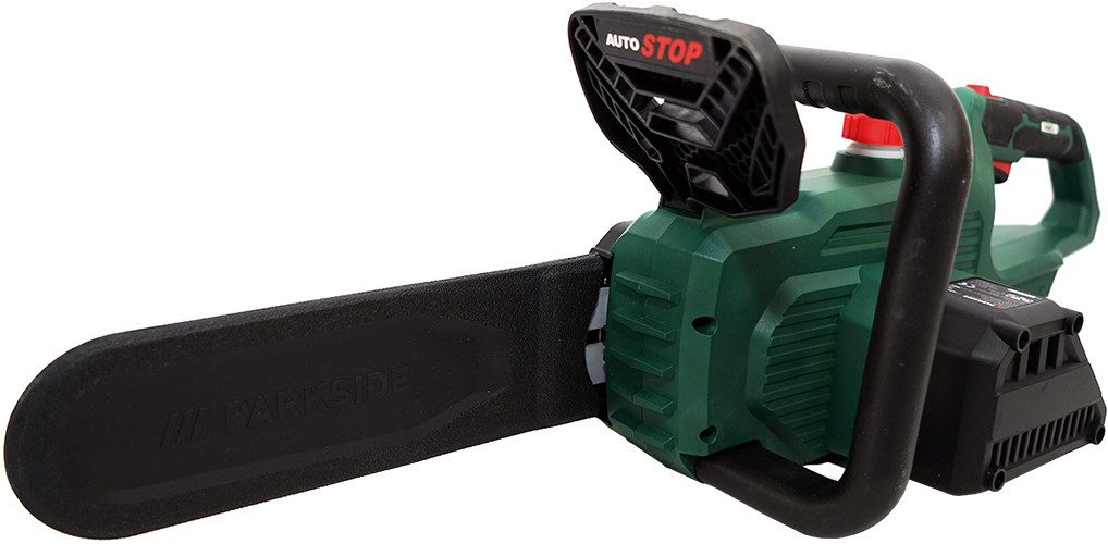 Parkside Akku-Kettensäge 20V Akku Kettensäge PAKS 20-Li E5 (ohne Akku), 30,7 cm Schwertlänge