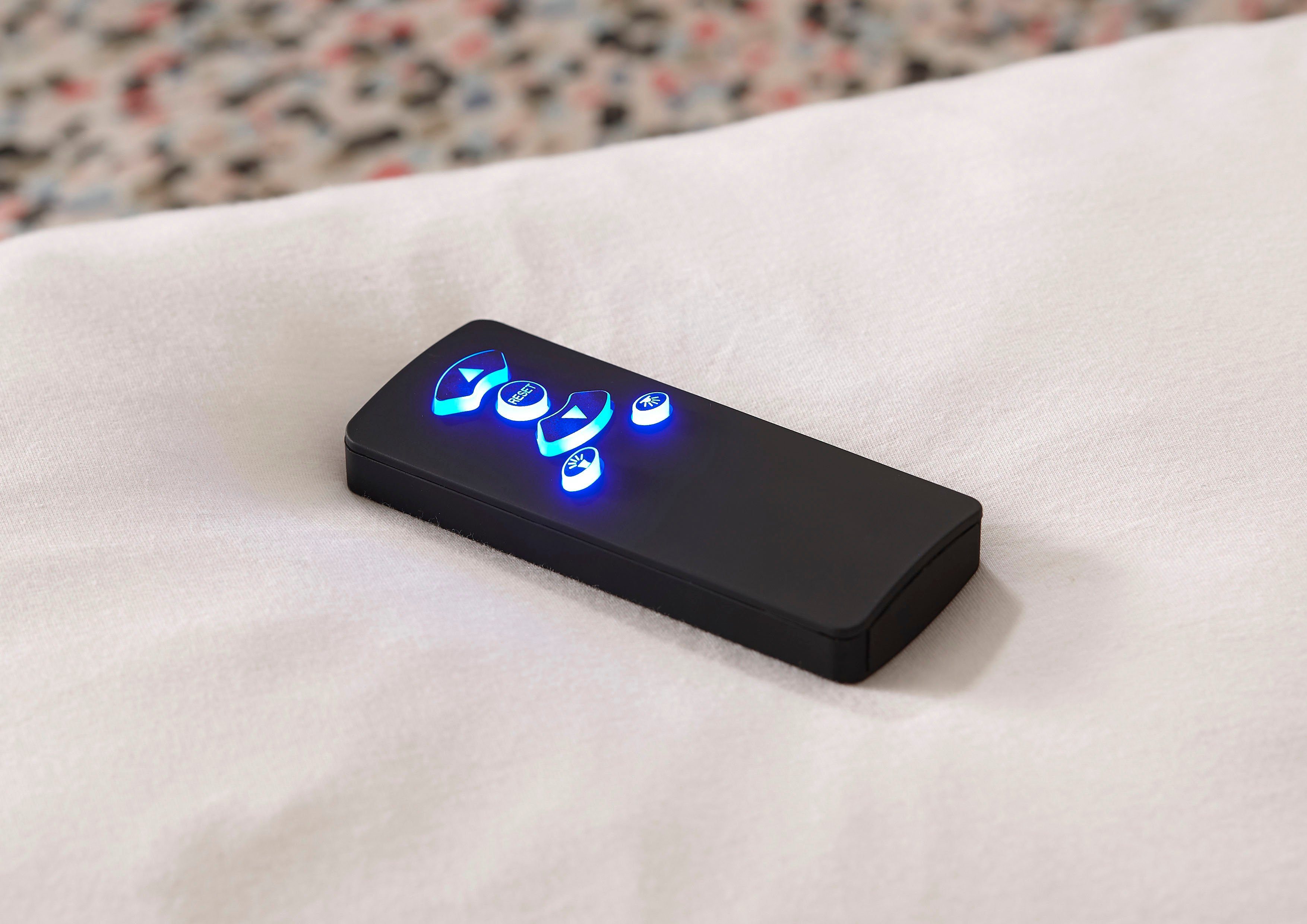 ED EXCITING DESIGN Boxspringbett Denver, inkl. 1 bzw. 2 Bettkästen, motorisierte TV-Halterung bis 40 Zoll