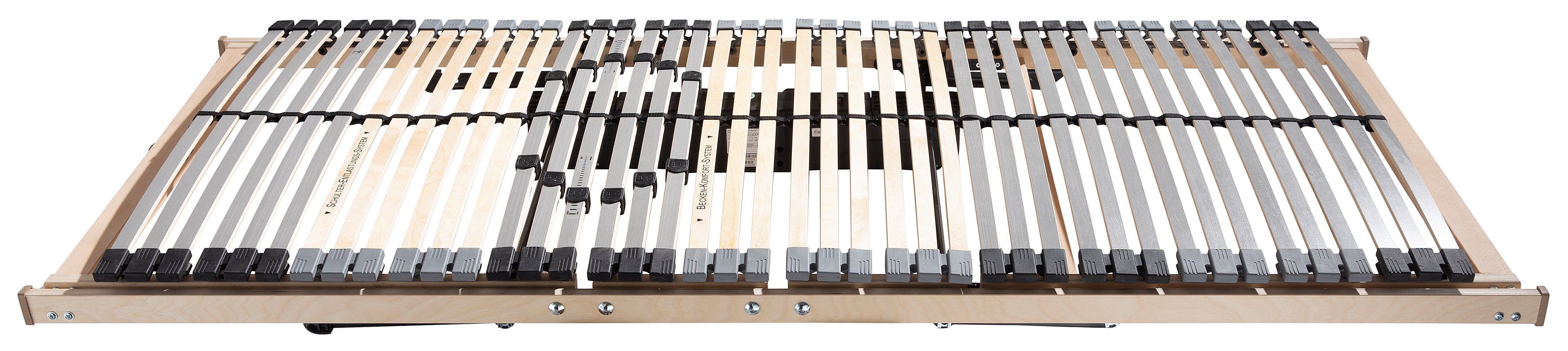 Lattenrost mit Motor Flex Motor Funk, Beco, Kopfteil motorisch verstellbar, Fußteil motorisch verstellbar, mit Funk-Fernbedienung, erhältlich in 90x200 cm und weiteren Größen