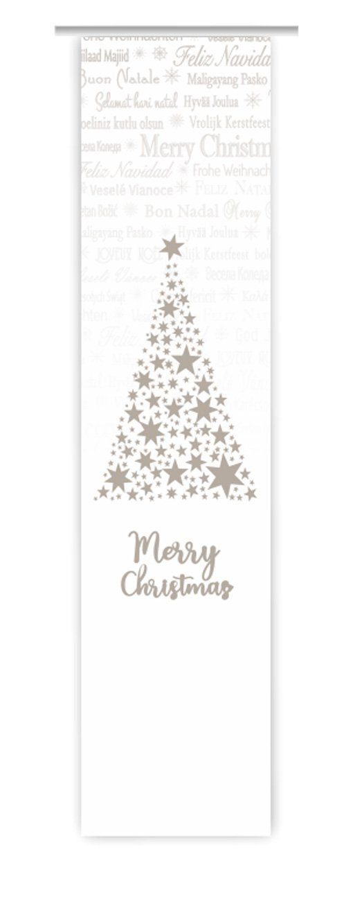 gardinen-for-life Schiebegardine Tolle Weihnachten silver - Weihnachtsgardine, Store