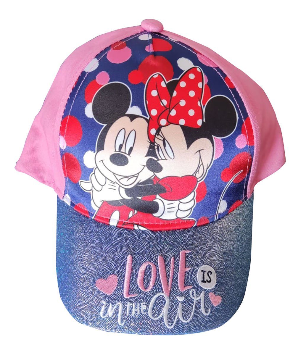Sun City Baskenmütze Disney Mickey & Minnie Kappe Mütze Love is in the