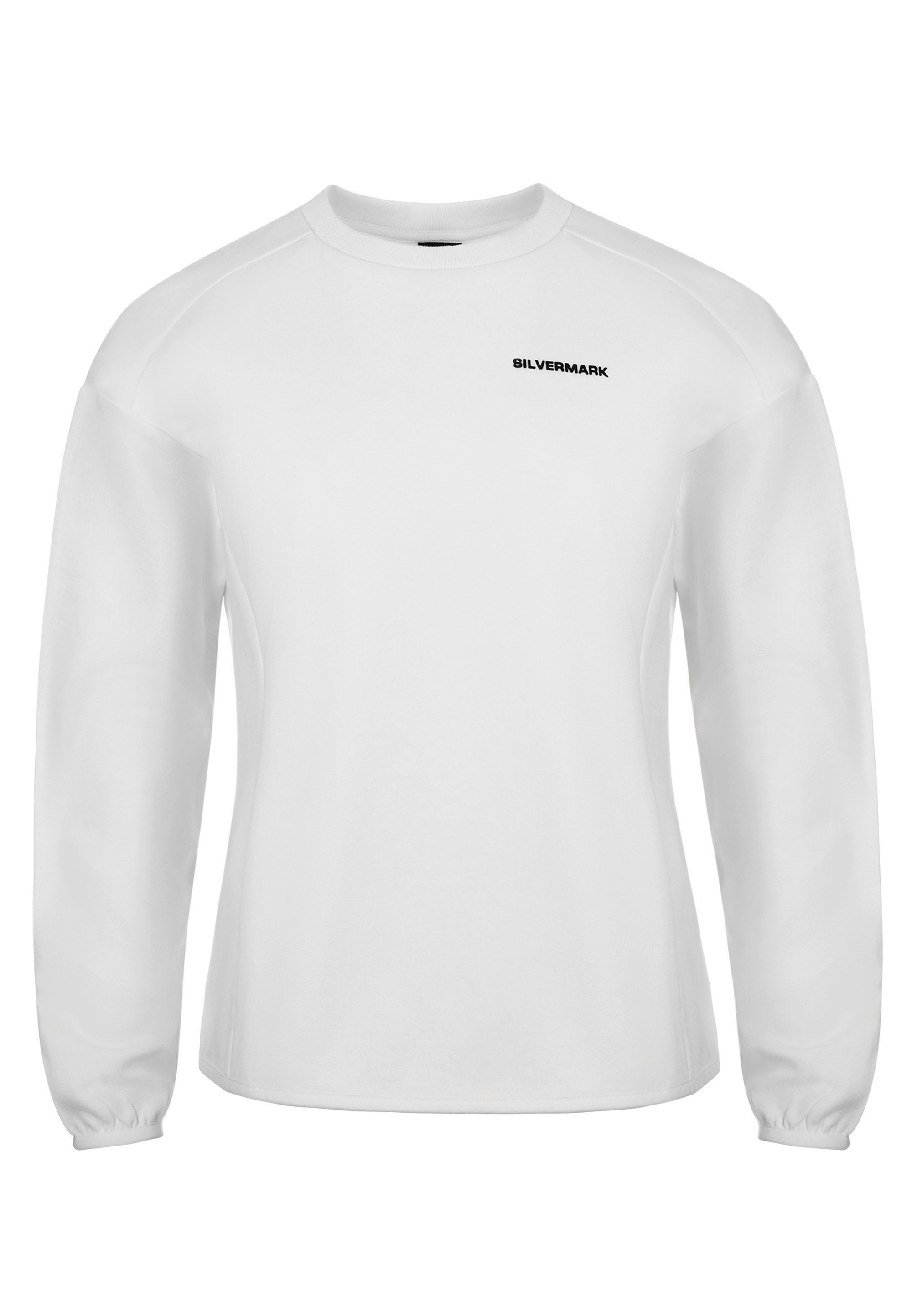 GIORDANO Sweatshirt Silvermark by mit Bündchen G-Motion elastischen