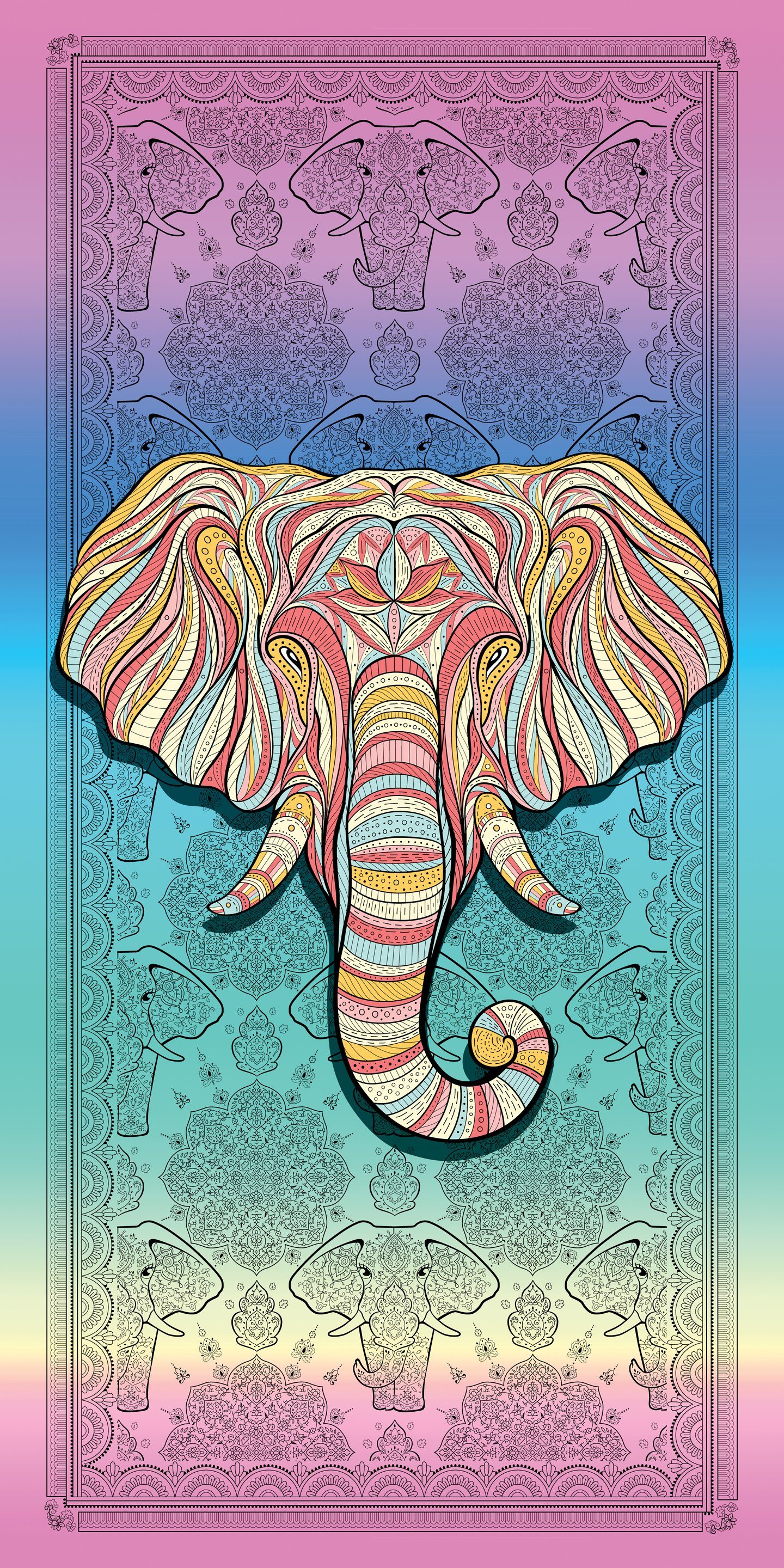 my cocooning Strandtuch Elefant, reine Baumwolle günstig online kaufen