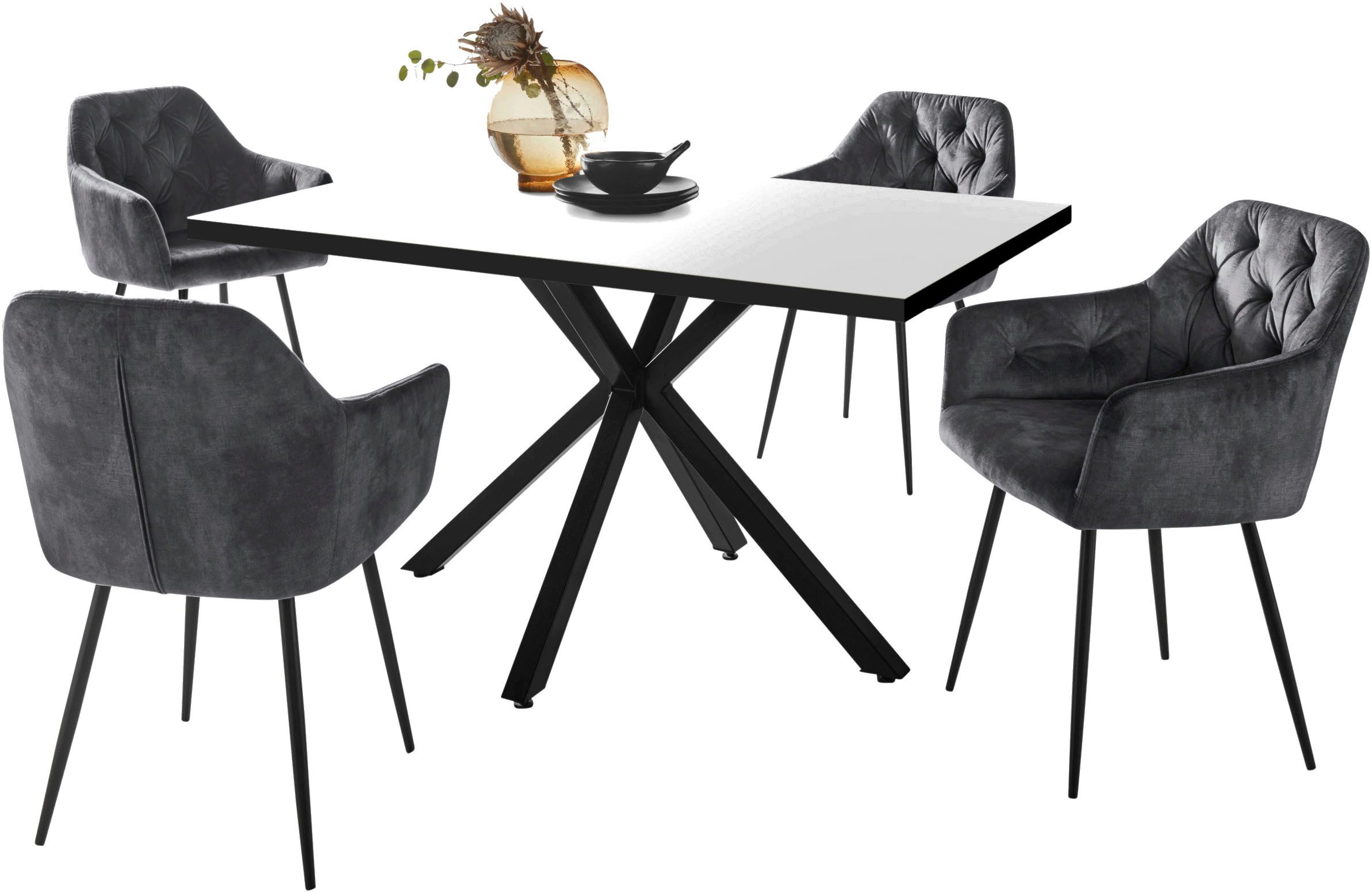 HELA Essgruppe CLEO Tischgruppe Bestseller, (Set, günstig online kaufen