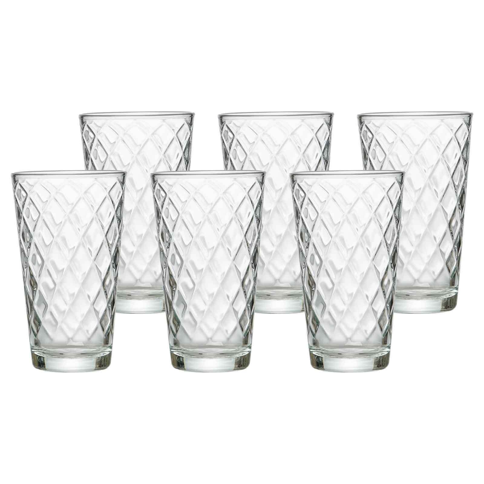 Ritzenhoff & Breker Longdrinkglas Wela Trinkgläser 400 ml 6er Set, Glas