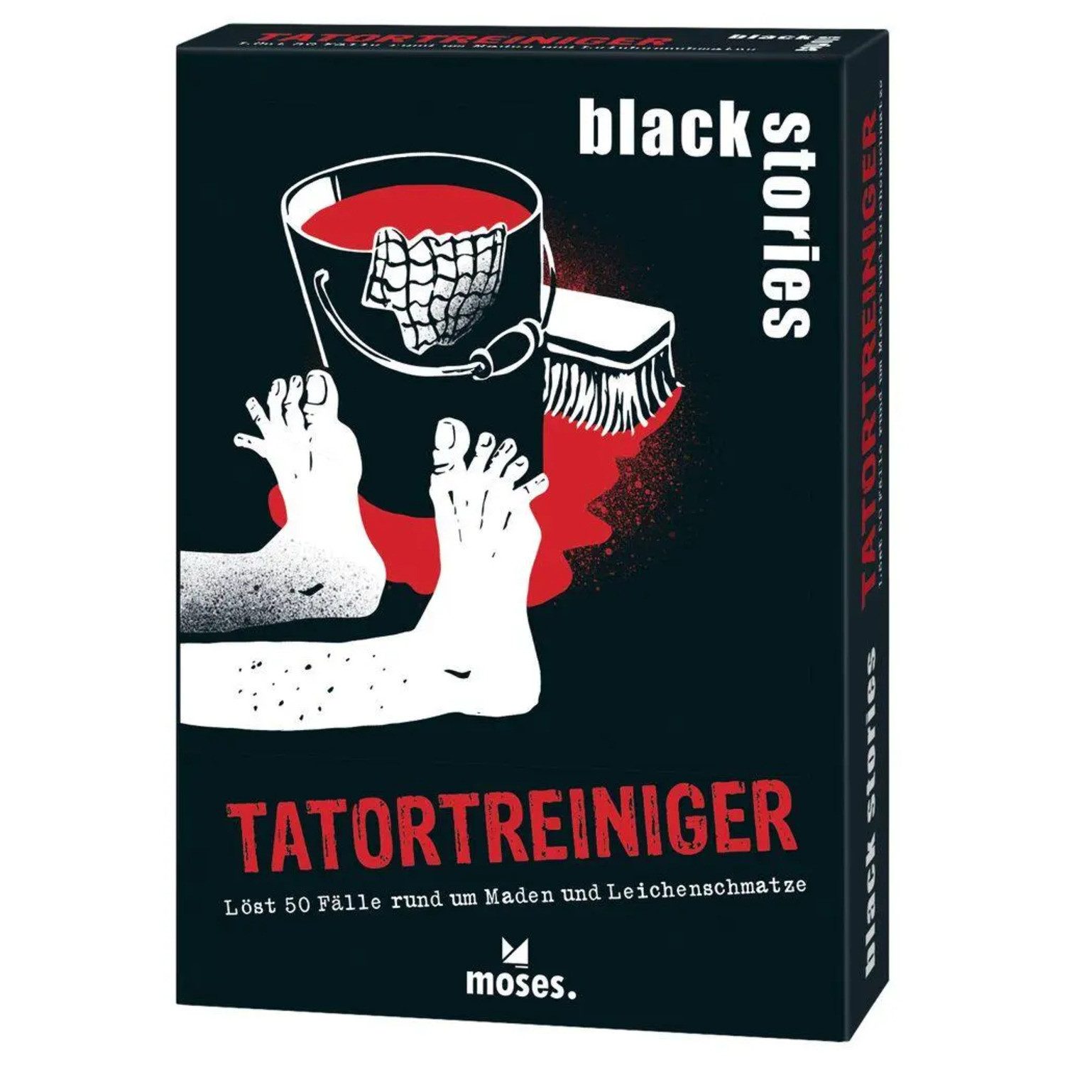 Moses. Verlag Spiel black stories Tatortreiniger