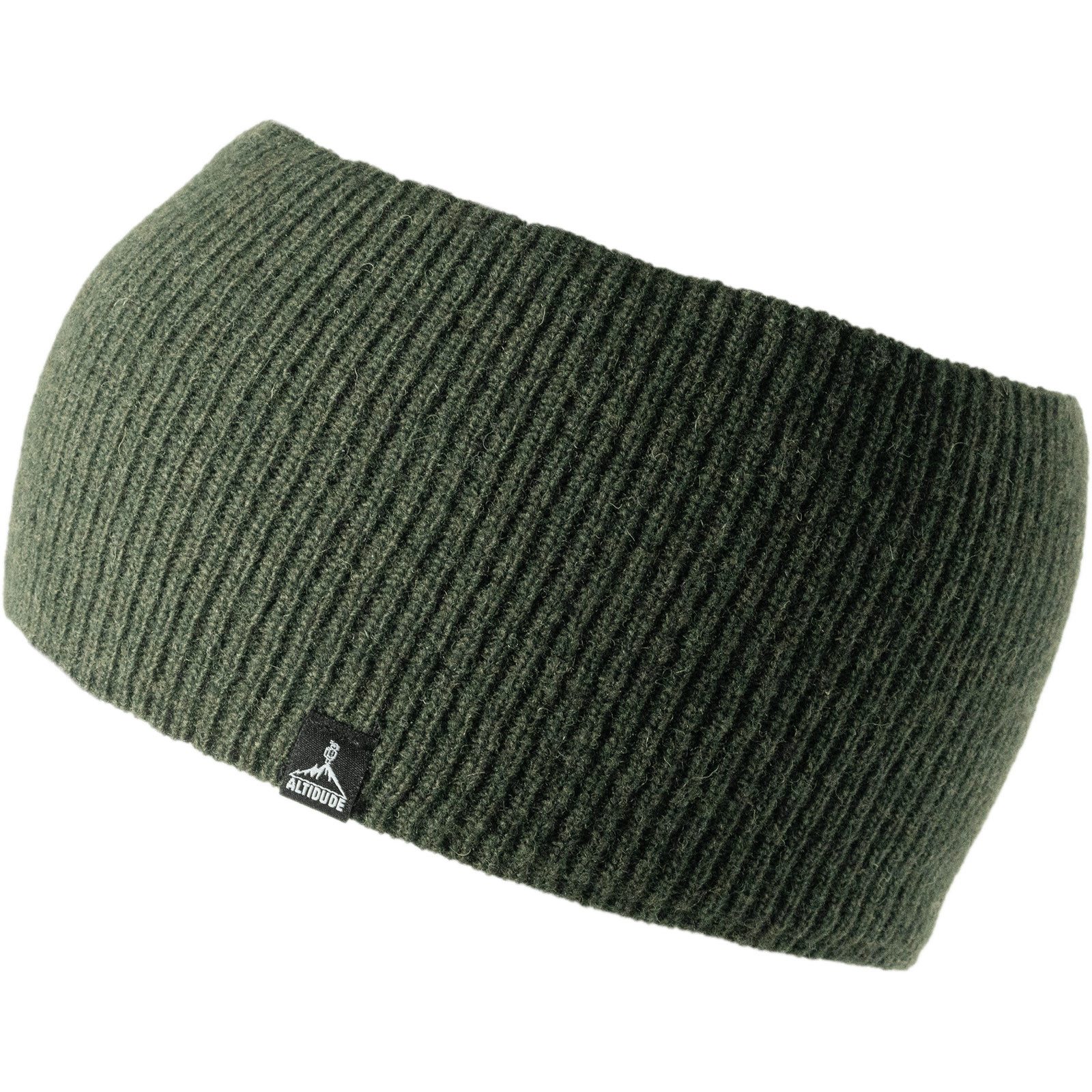 ALTIDUDE Stirnband Merino Stirnband Hermit Ripp Strick Kopfband Ohren Schützer Lamm Wolle