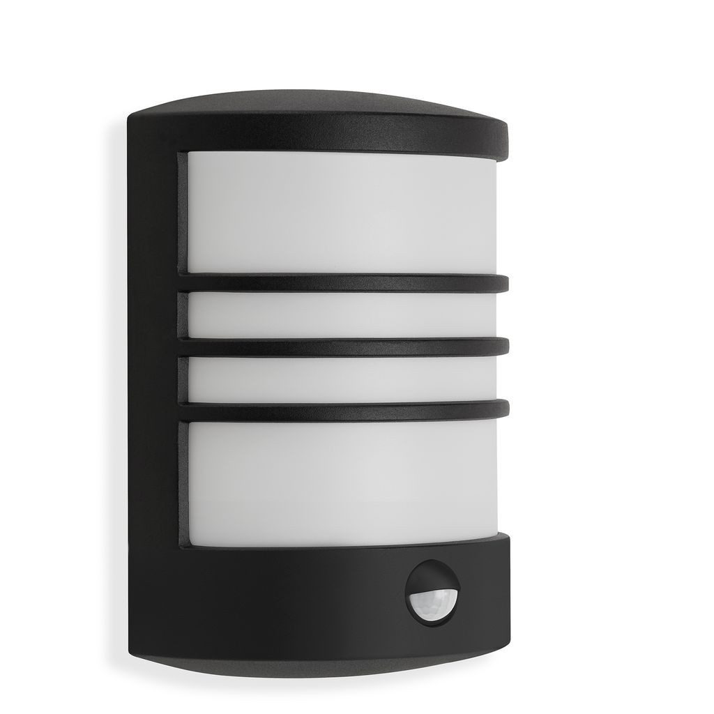 Telefunken Außen-Wandleuchte 315505TF, Leuchtdauer einstellbar, LED fest integriert, 2700K - Extra-Warmweiß, Außenleuchte IP44 Bewegungssensor 1200lm 4000K 12W