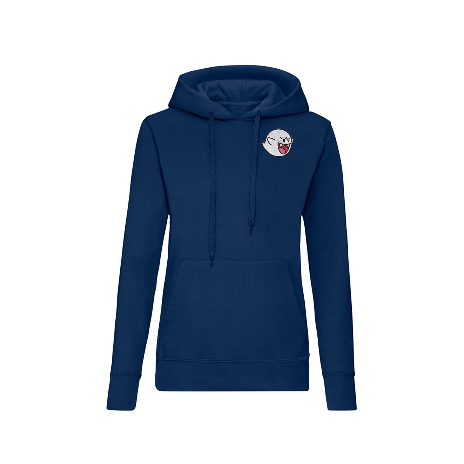 Blondie & Brownie Hoodie BooHooPatch Damen Hoodie mit Geistermotiv (Einzelartikel) Frecher Zungenblick Spukgesicht
