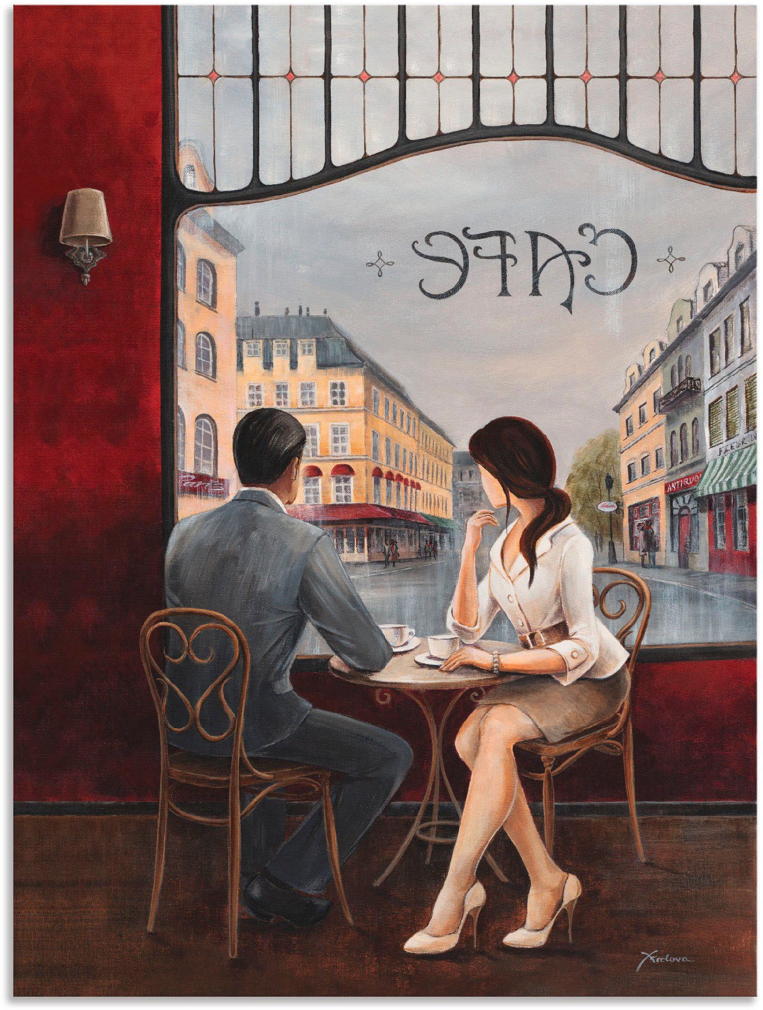 Artland Wandbild Café, Restaurant & Cafés (1 St), als Alubild, Leinwandbild, Poster in verschied. Größen