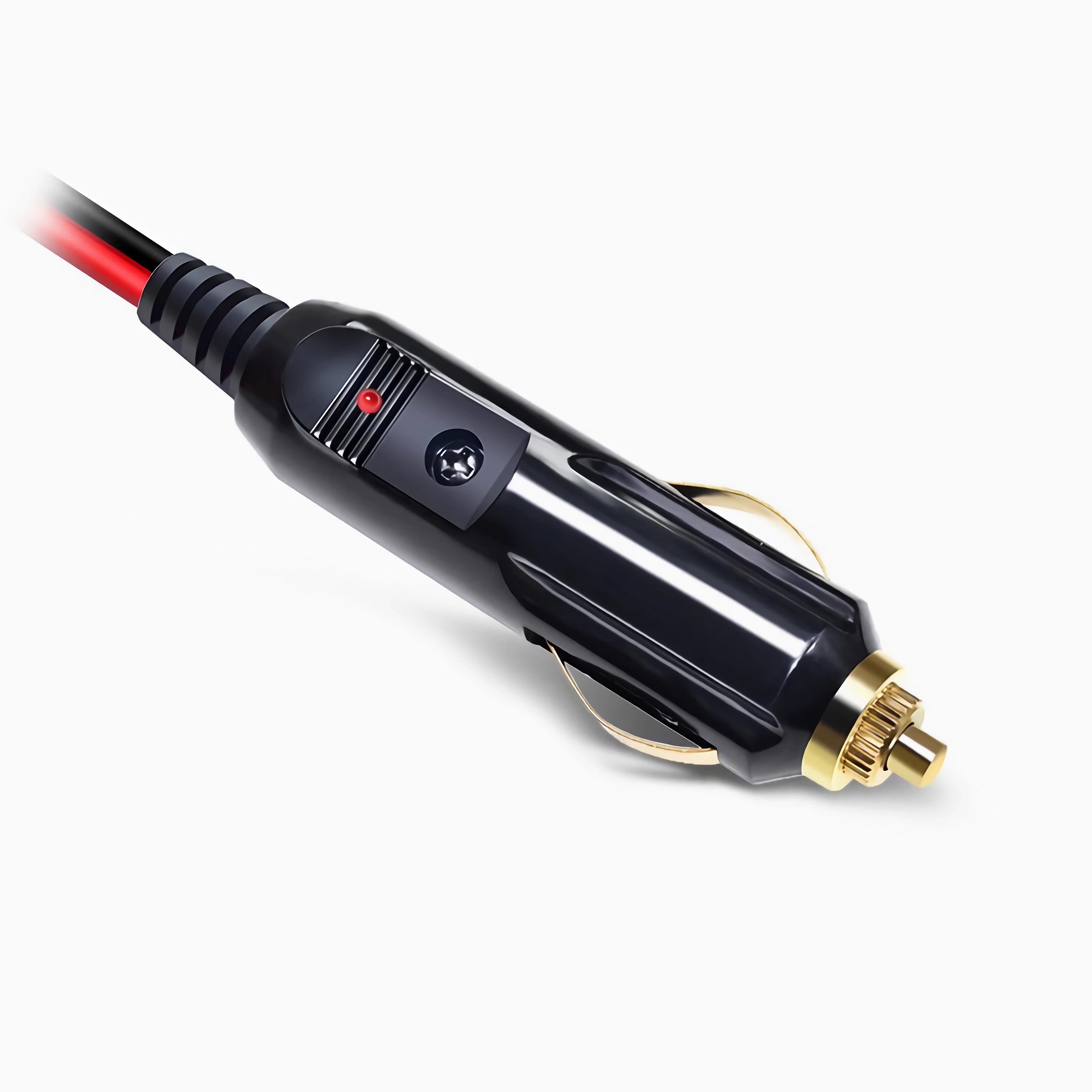 Bolwins L32 KFZ Auto Zigarettenanzünder Stecker 30cm Kabel 12-24V mit 20A fuse Autoladekabel, KFZ Zigarettenanzünder-Stecker, Offene Kabelenden (Rot + / Schwarz – Bild 2 von 5