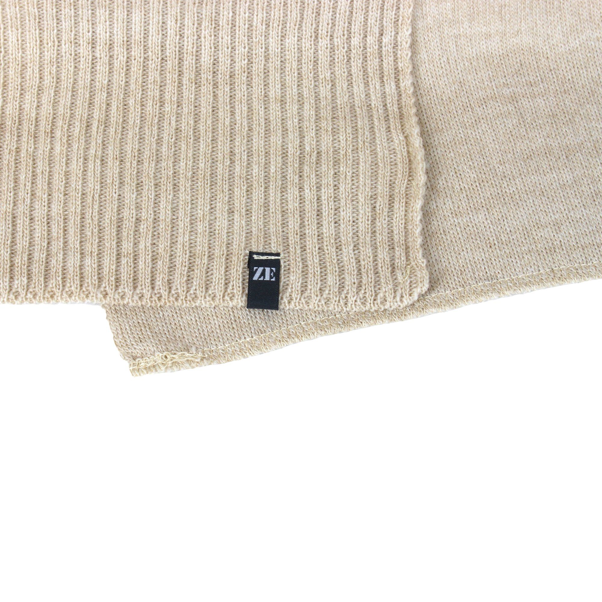 ZEBRO Strickschal Strickschal ohne Fransen