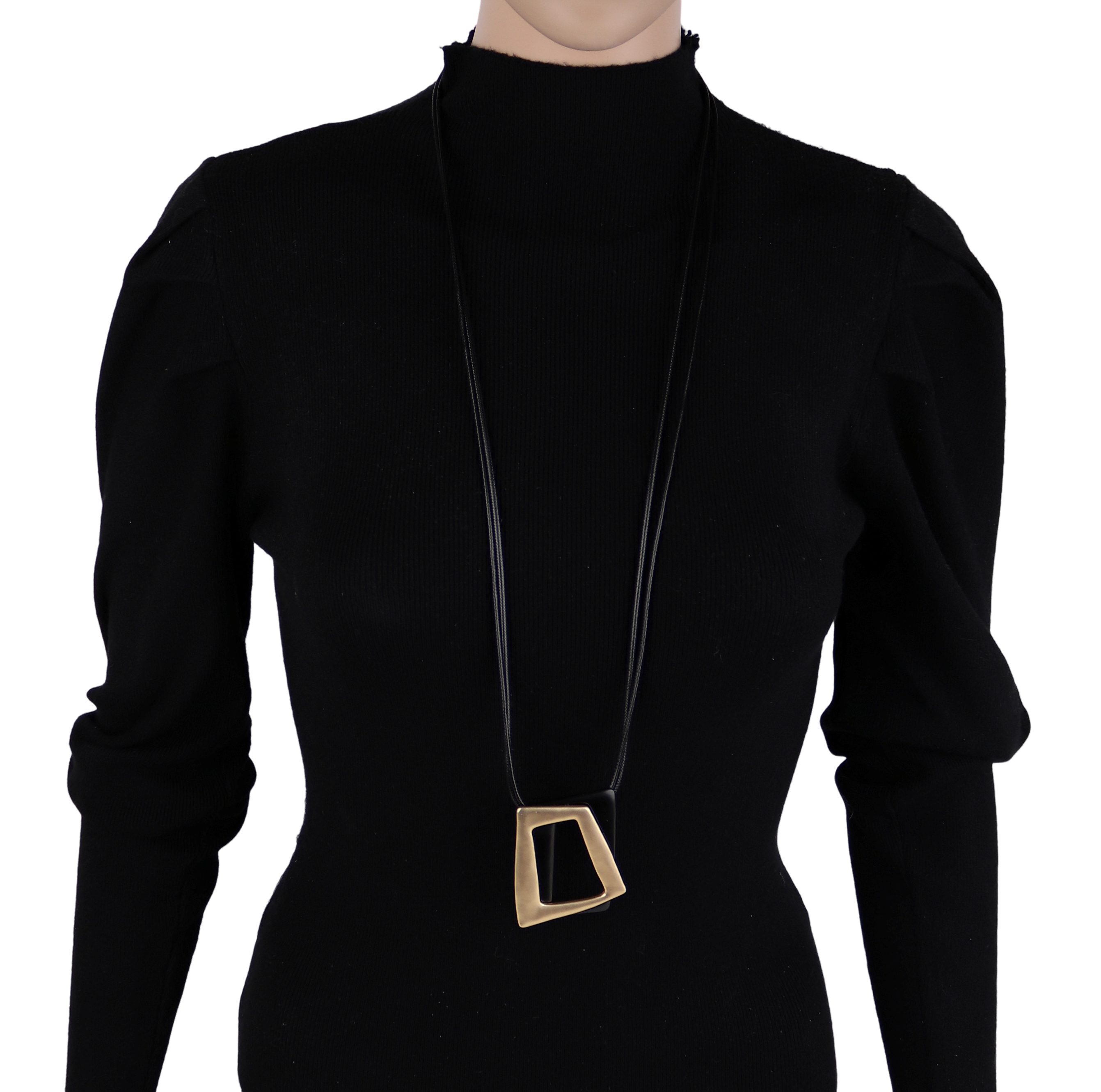MIRROSI Lange Kette Damen Halskette mit elegantem Anhänger aus Metall ca.90 günstig online kaufen