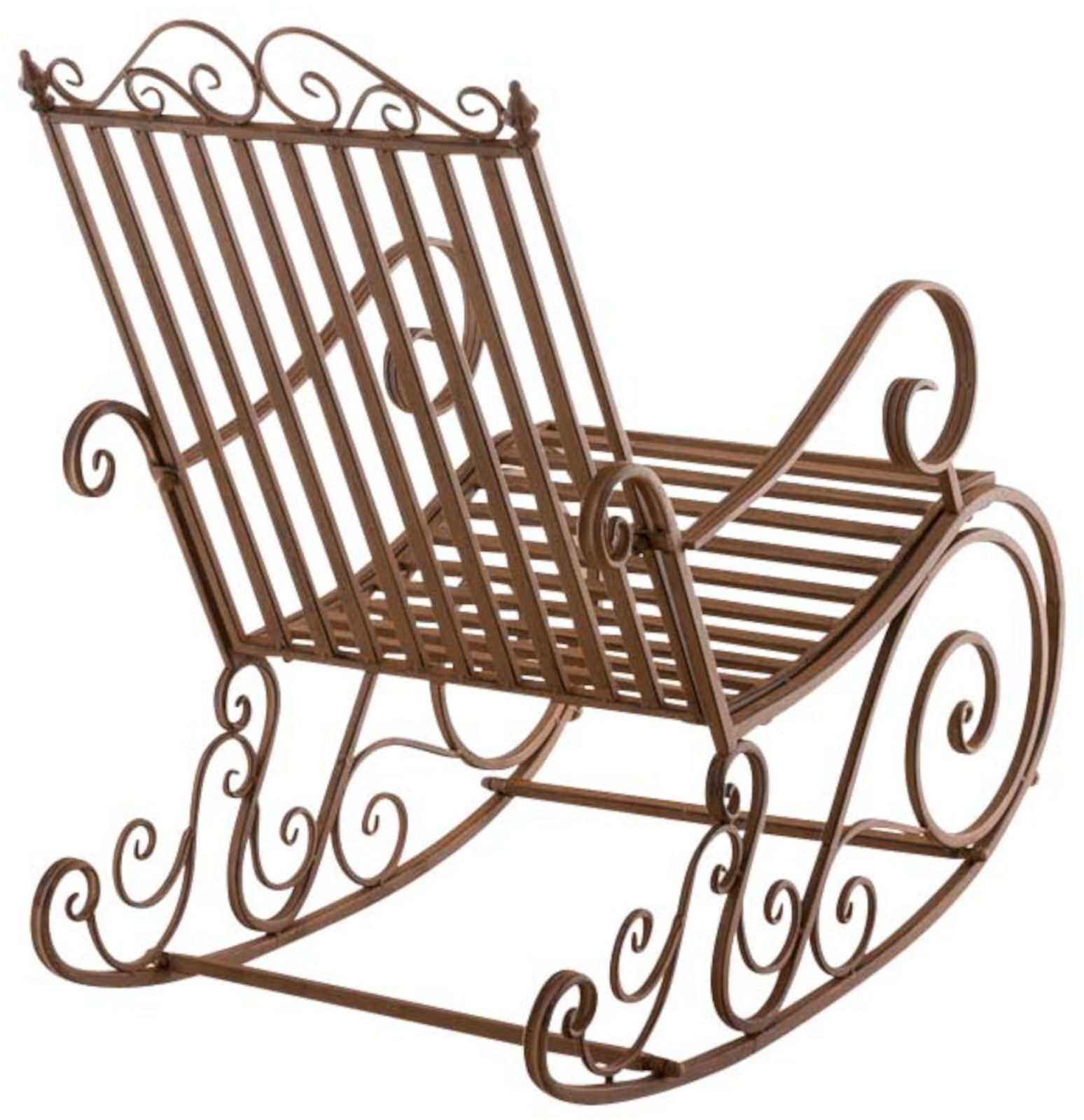 CLP Schaukelstuhl Schaukelstühle Smilla Eisen (2er Set, 2 St), Schwingstühle mit hoher Rückenlehne