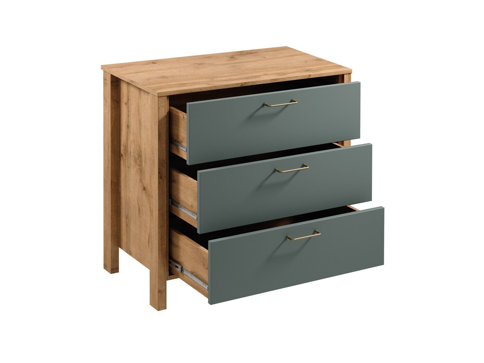 ROYAL24_MARKT Kommode Velario Modern Stilvoll Geräumig mit 3 Schubladen (Kommoden, 1 St., Premium - Velario), Modern – Fein – Exzellent. – Bild 2 von 3
