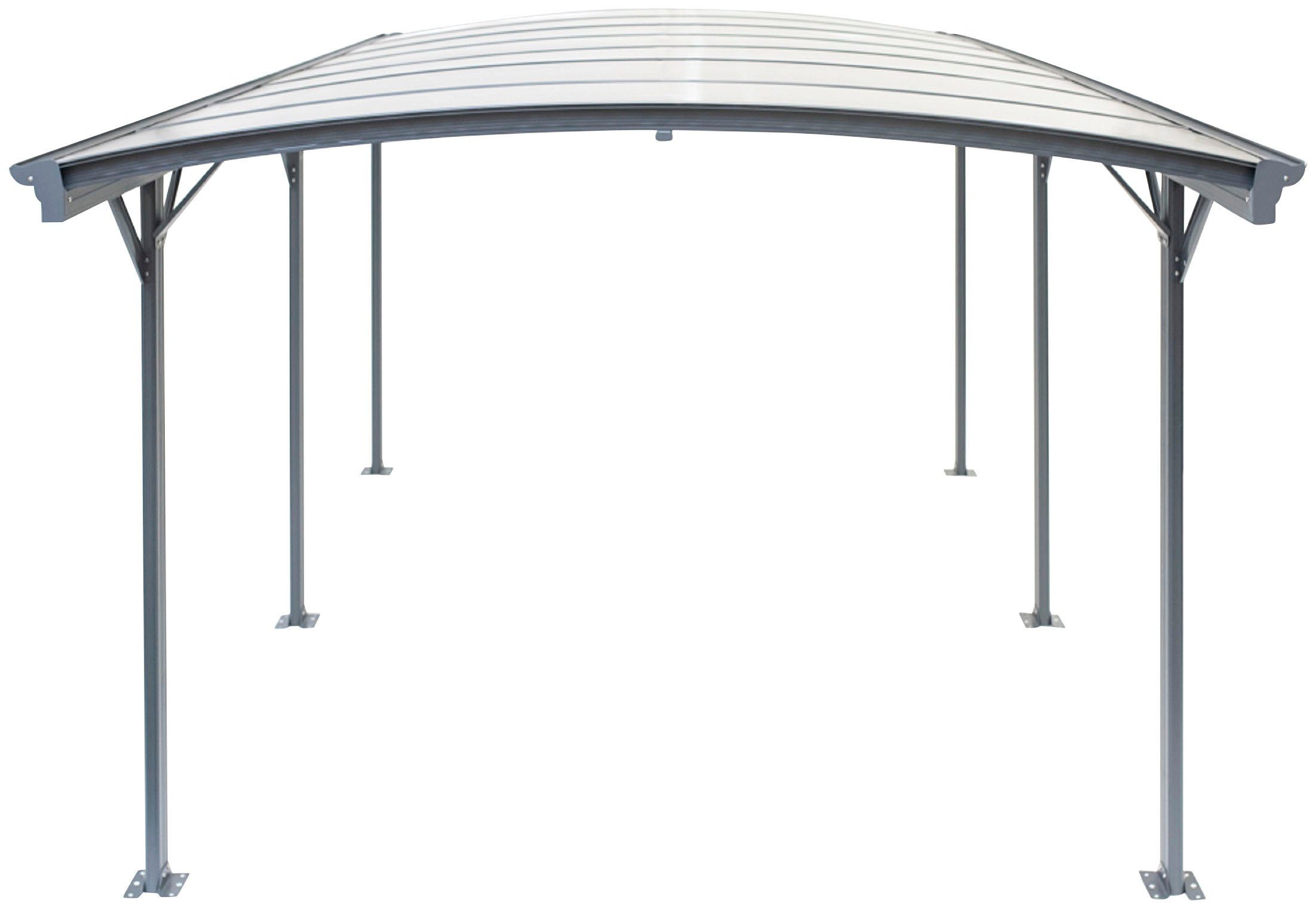 WESTMANN Einzelcarport Rundbogen, BxT: 300x505 cm, 206 cm Einfahrtshöhe, aus Aluminium, anthrazit