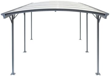 WESTMANN Einzelcarport Rundbogen, BxT: 300x505 cm, 206 cm Einfahrtshöhe, aus Aluminium, anthrazit