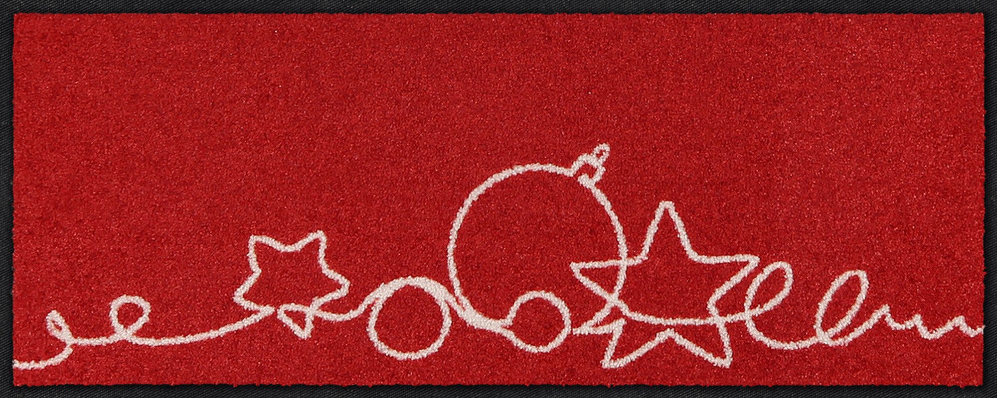 Salonloewe Fußmatte Fußmatte "XMAS garland", eckig, Höhe: 7 mm, Motiv günstig online kaufen