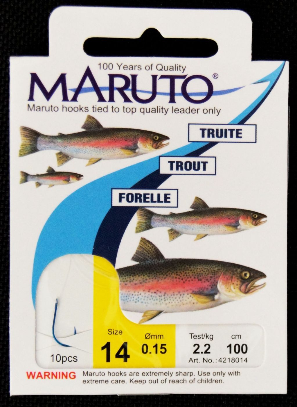Forellenhaken 10 Maruto Forellenhaken 100cm