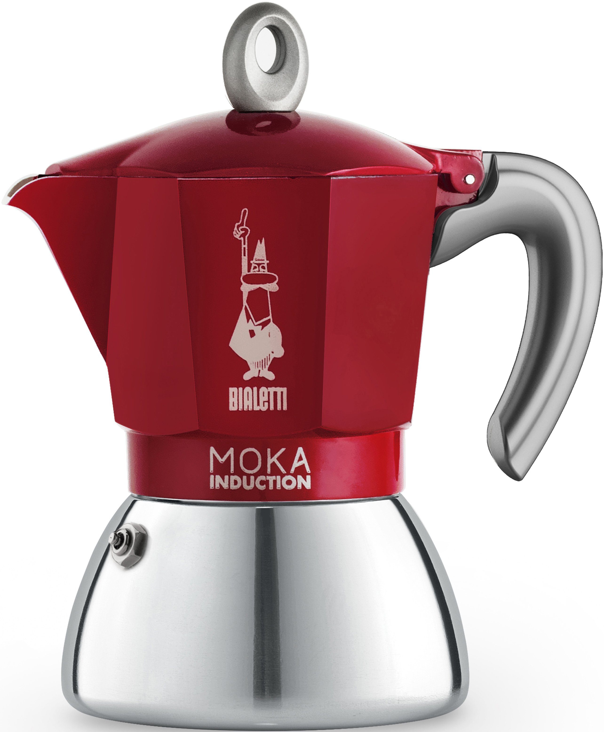 BIALETTI Espressokocher Moka Induktion, 0,28l Kaffeekanne, Induktionsgeeignet