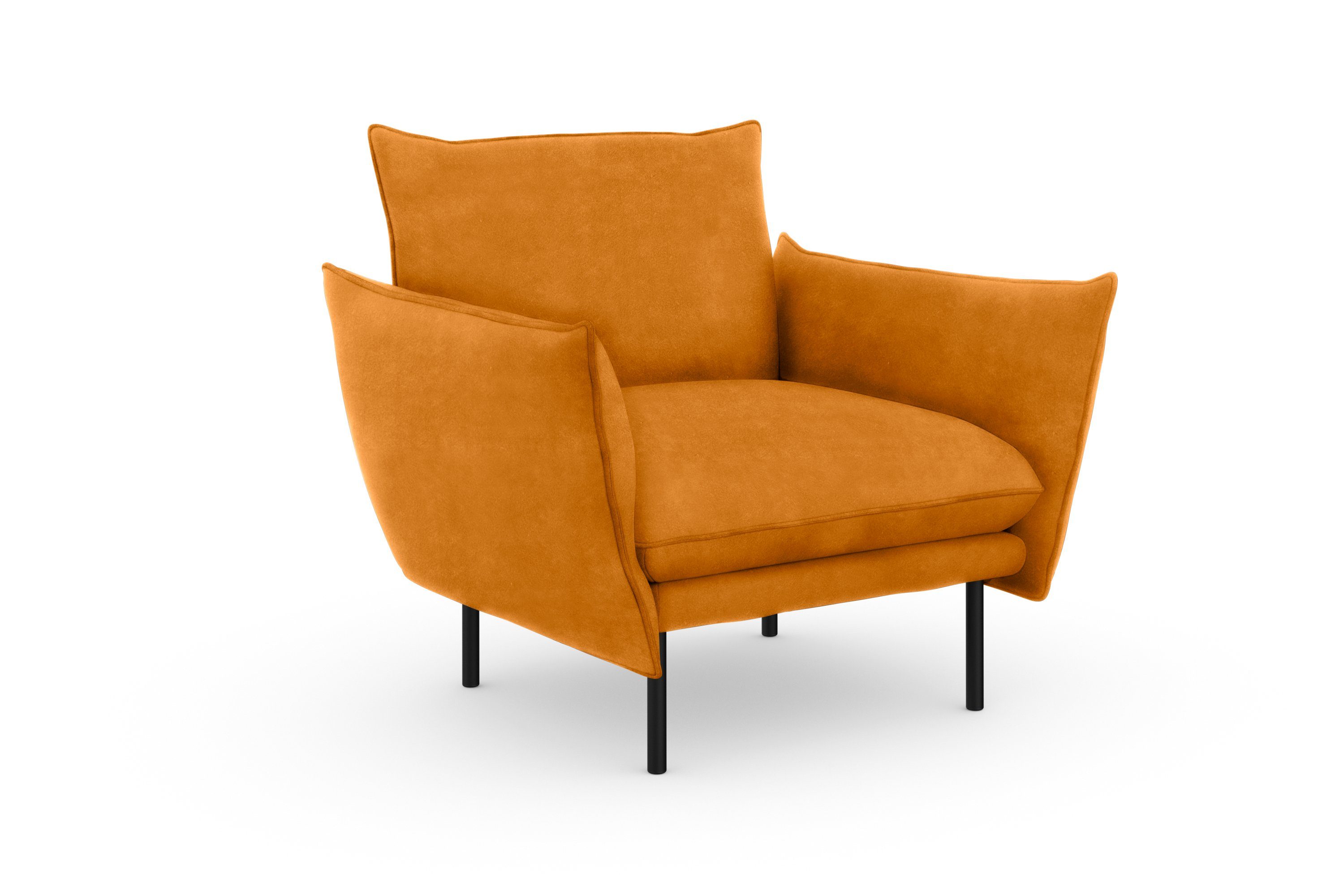 OTTO home Sessel Stine Cocktailsessel, Besonderes Design durch Kissenoptik und Keder, by Morten Georgsen