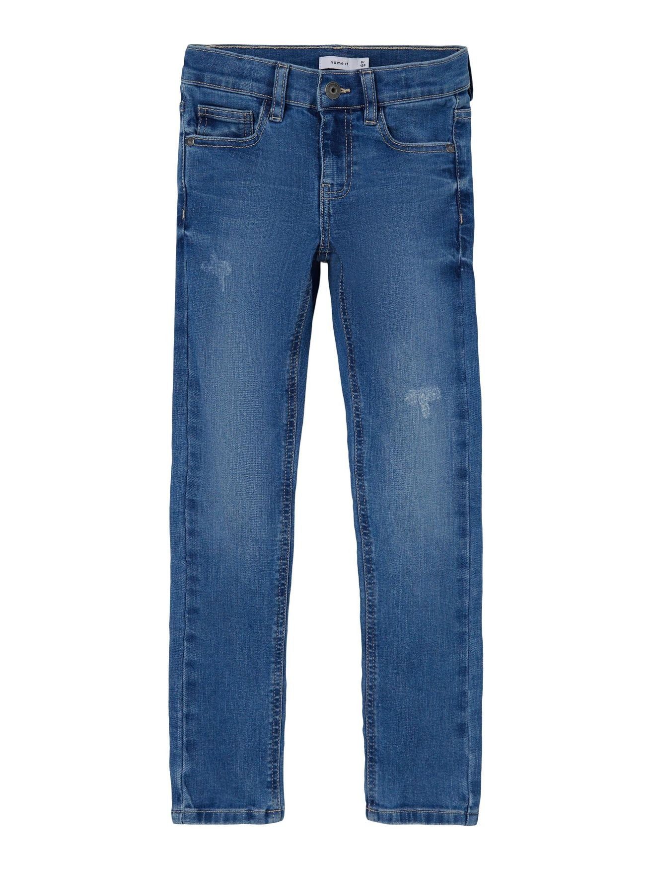 Name It Regular-fit-Jeans NKMSILAS SLIM JEANS 5115-MT NOOS - 13215809 5498  in Blau | Stretchjeans