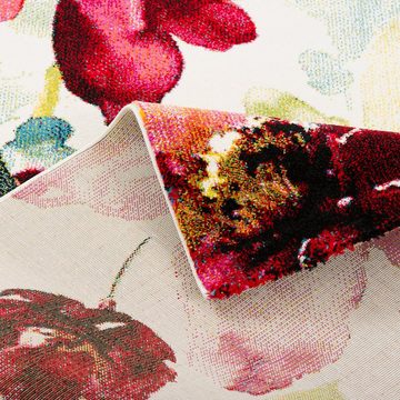 Designteppich Designer Teppich Brilliant Blumen, Pergamon, Rechteckig, Höhe: 13 mm