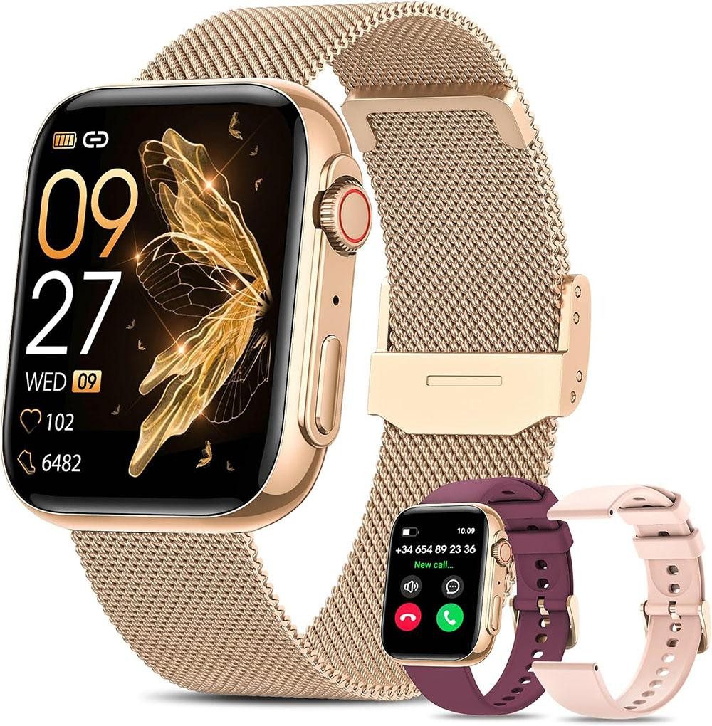 2025 Neueste Smartwatch Damen mit Bluetooth-Anruf Smartwatch