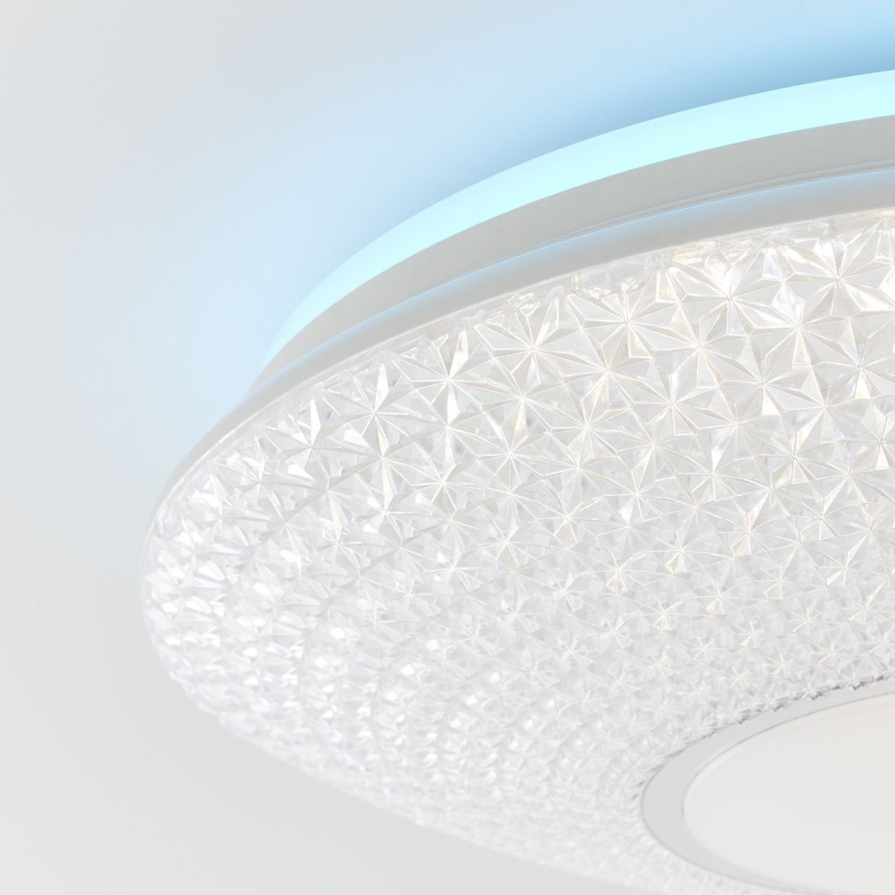 32W LED Deckenleuchte 1x weiß LED 50cm Lucian (312 Deckenleuchte Lampe Brilliant integriert, 3000-6500K, Lucian,
