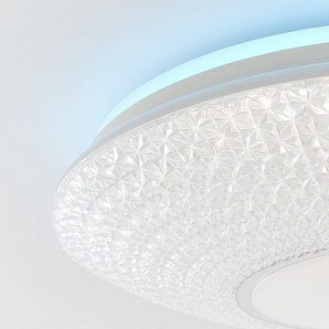 Brilliant Deckenleuchte Lucian, 3000-6500K, Lampe Lucian LED Deckenleuchte 50cm weiß 1x 32W LED integriert, (312