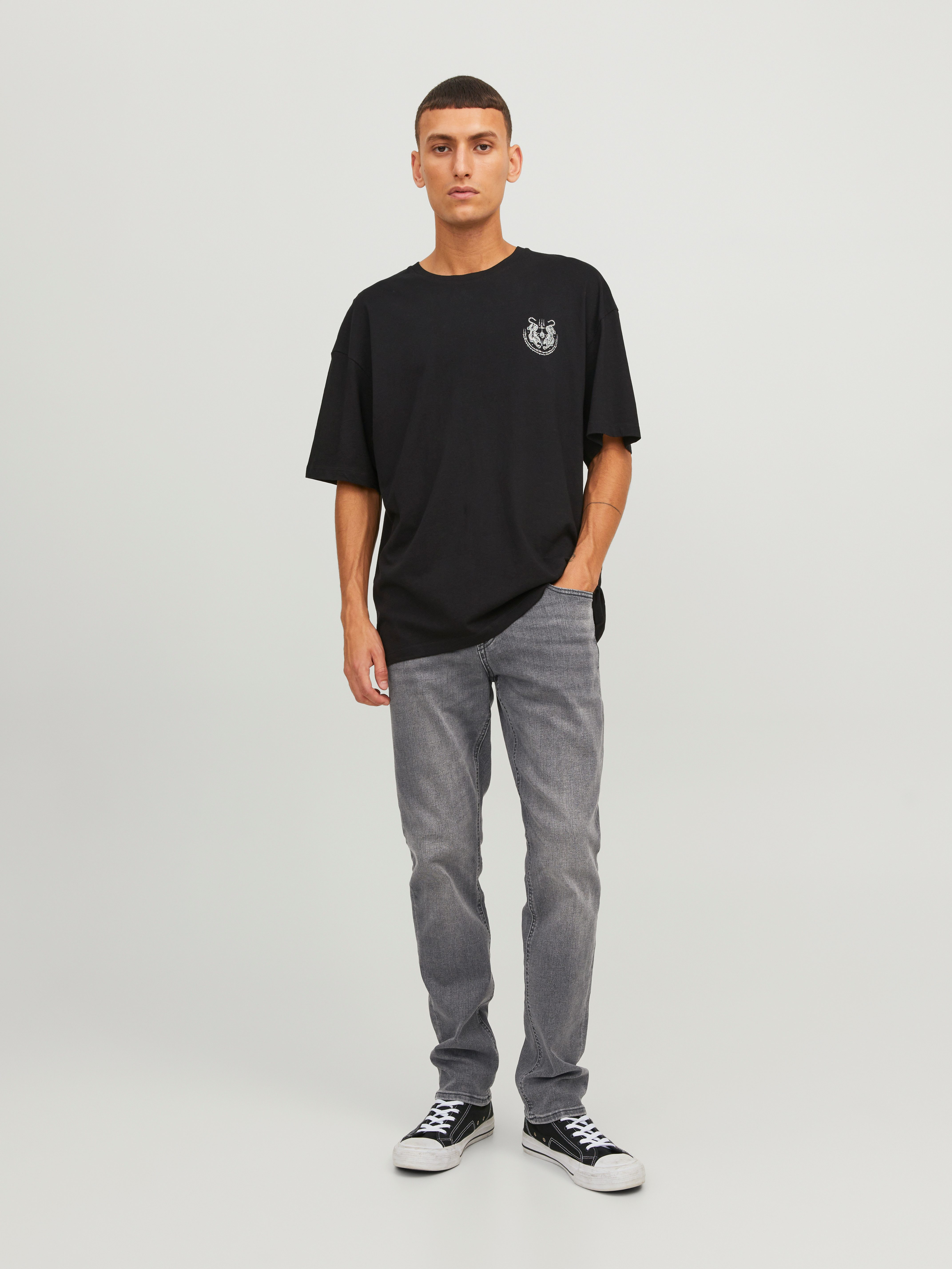Jack & Jones Slim-fit-Jeans JJIGLENN mit Used-Look und Stretchkomfort Abriebeffekte, modisch, slim fit, Baumwollmischung – Bild 5 von 5
