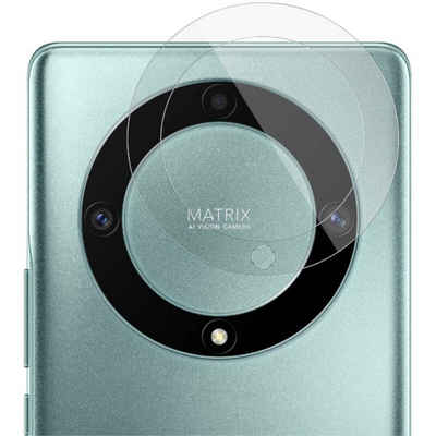 Wigento Smartwatch-Hülle Für Honor Magic 5 Lite 9H Back Kamera Schutz Hart Glas Transparent