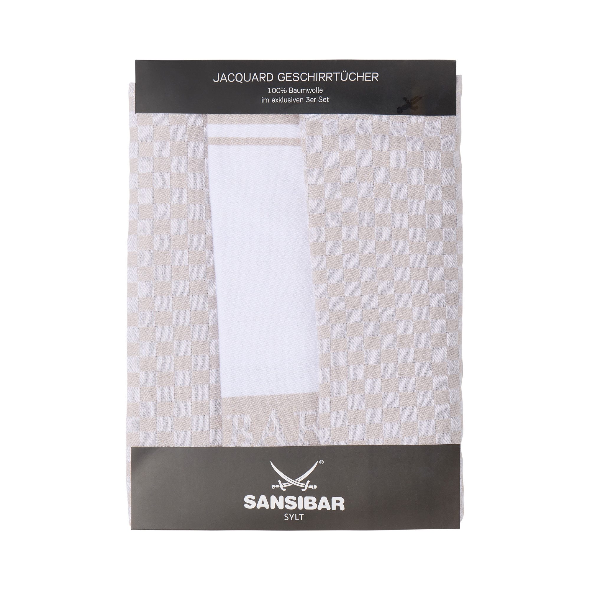 Sansibar Sylt Geschirrtuch Geschirrtücher-Set, 3-tlg, 50x70 cm, 100% Baumwo günstig online kaufen