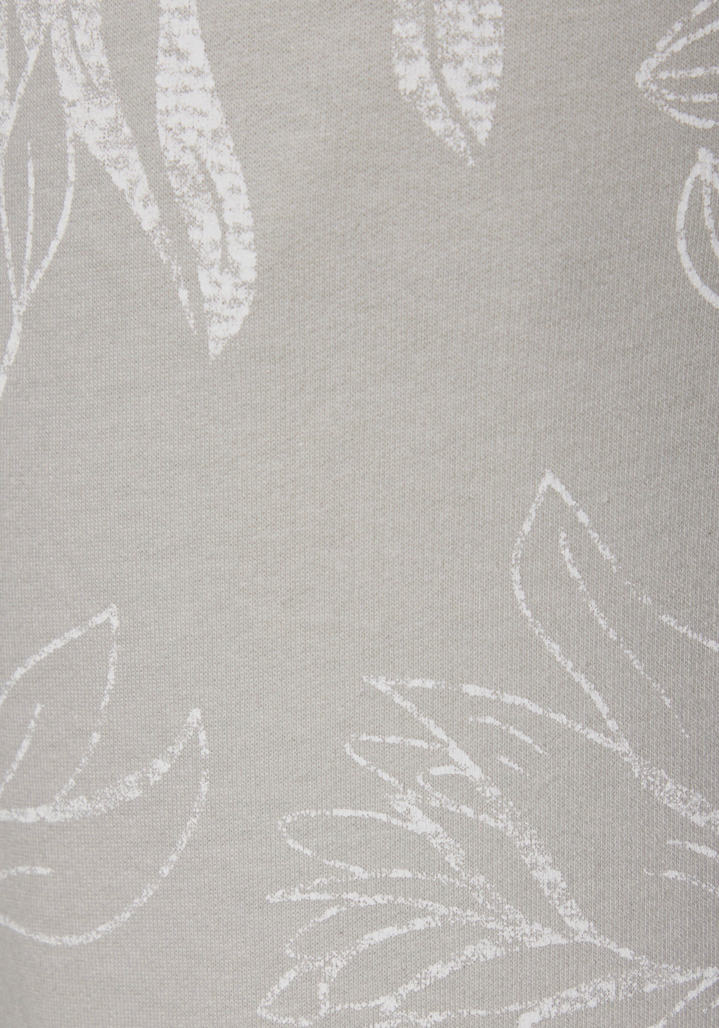 LASCANA Loungehose mit floralem Alloverdruck, grau-allover-gemustert Loungeanzug