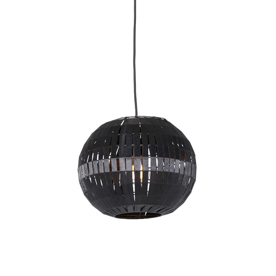 Qazqa Pendelleuchte Zoe, ohne Leuchtmittel, E27, Schwarz, Modern, Stahl, 1-flammig