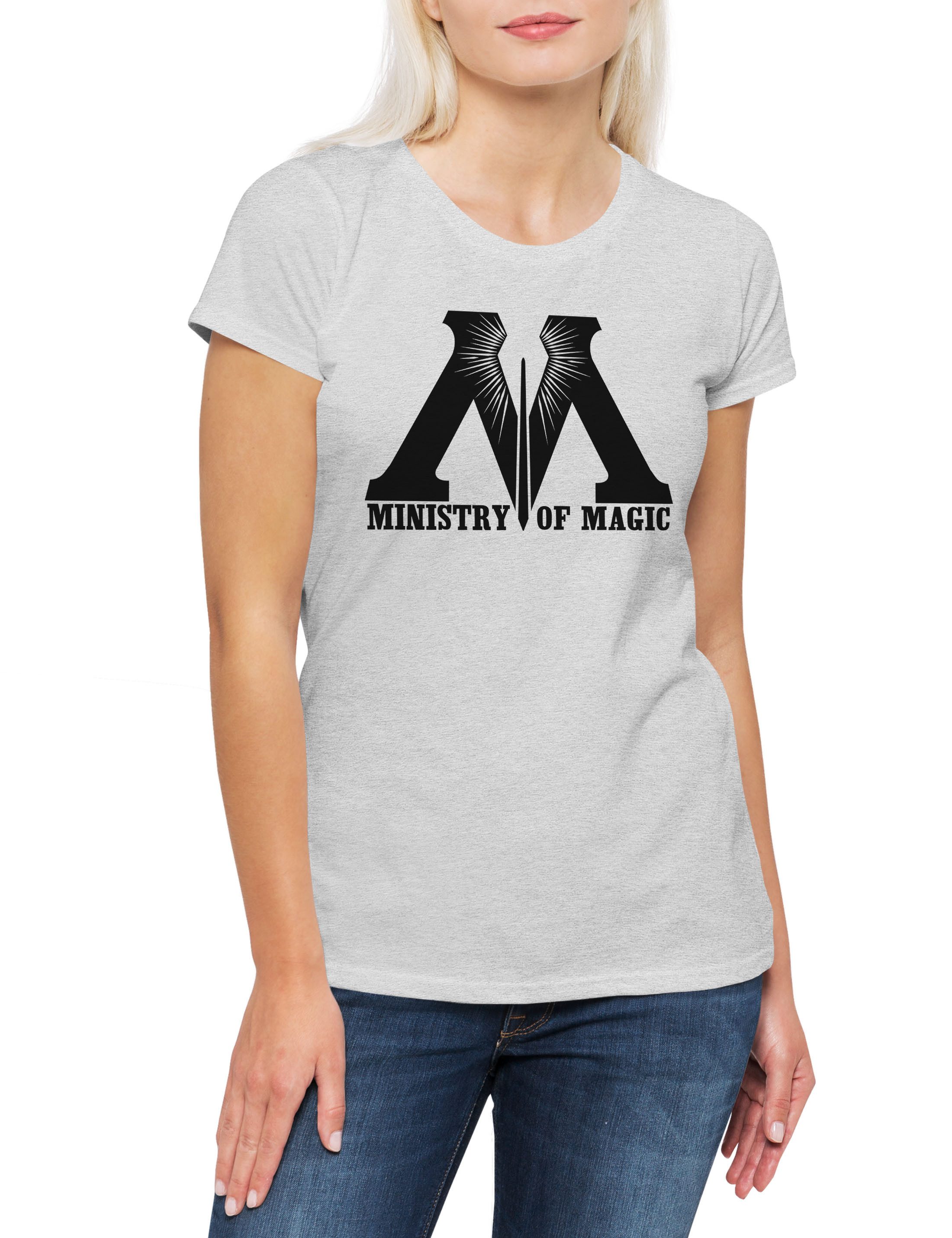 Print-Shirt Ministry of Magic A2 Damen T-Shirt Kult Harry Lord Fan Nerd Geek