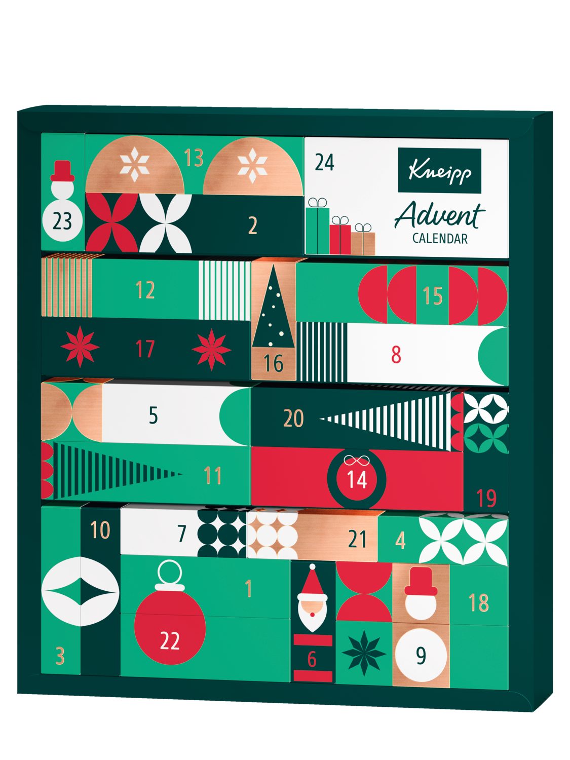 Kneipp Adventskalender 2026 – 24 Pflegeprodukte für Bad, Dusche & Körper, Beauty-Geschenk (24-tlg)