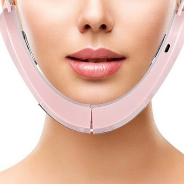 KINSI Kosmetikbehandlungsgerät EMS-Mikrostrom-Gesichtsschlankheitsgerät, V-förmiger Gesichtsheber, Gesichtspflegemassagegerät, Hautstraffung Anti-Aging/Falten, Schönheit