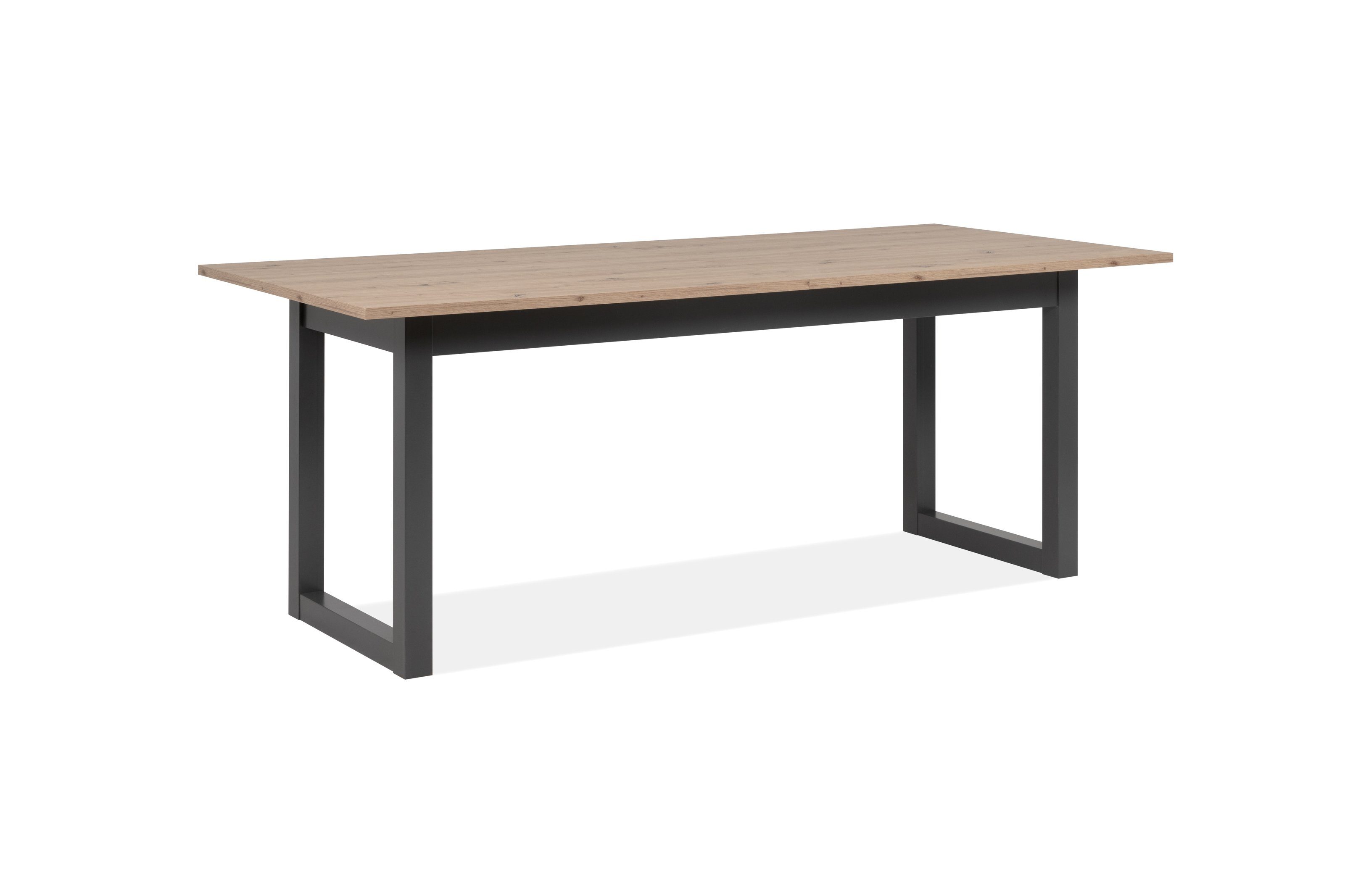 freiraum Esstisch Denver, in Artisan Oak / anthrazit - 200x75x90cm (BxHxT) günstig online kaufen