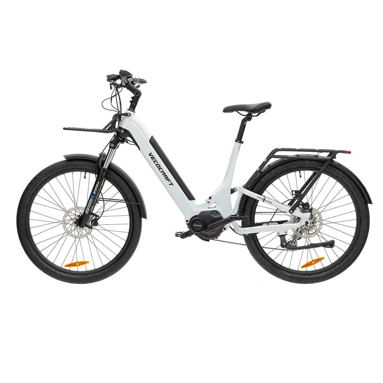 VECOCRAFT E-Bike Trekkingrad 27.5’’ SUV 468Wh 90KM Vollfederung ARTEMIS Damen und Herren, 8 Gang Shimano, Mittelmotor, 576 Wh, Elektrofahrrad für Damen u. Herren,Pedelec E-Citybike