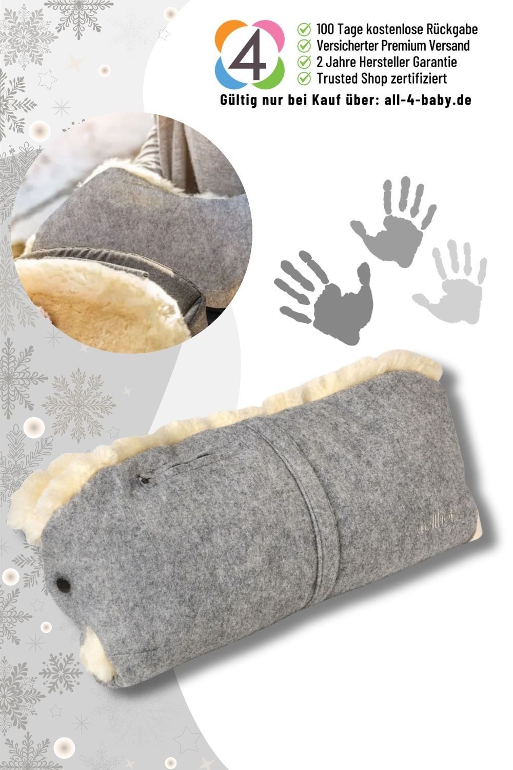 Fellhof Грелки для рук на коляску Грелки для рук на коляску Filz